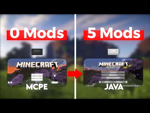 Turn MCPE to JAVA with only 5 MODS [ 1.20 ]