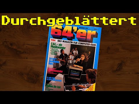 Ausgabe September 1984 der 64er Zeitschrift (09-1984) durchgeblättert und kommentiert