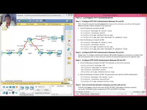 3.3.2.7 Packet Tracer - Configuring PAP and CHAP Authentication