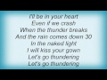Robyn Hitchcock - Let's Go Thundering Lyrics