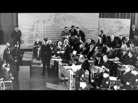 Sonderkommando Dov Paisikovic as a witness before the court in Frankfurt 8th oct 1964