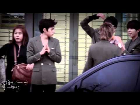 [Fancam] 111106 Myungsoo, Sungyeol, Dongwoo, Woohyun with puppy Nurongie