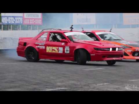 Tomy Boisvert-Bellemare Leading Patrick Cyr - Formula Drift Canada Round 2 2015