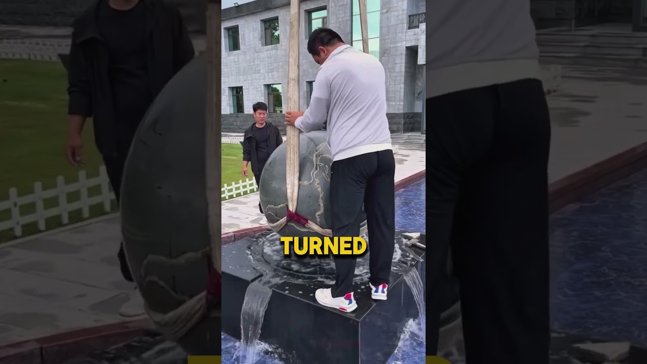 이런 분수가 처음으로 켜지는 것을 보는 것은 드문 광경입니다.