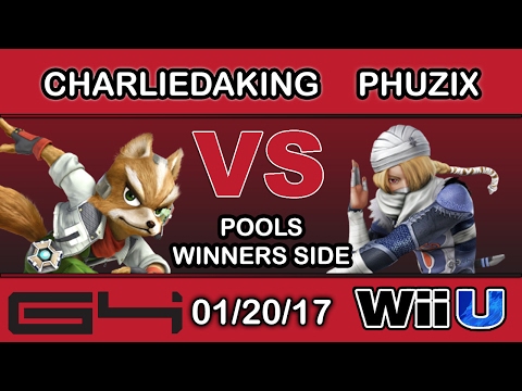 Genesis 4 - LH | Charliedaking (Fox) Vs. Phuzix (Sheik) Pools Winners Side - Smash Wii U