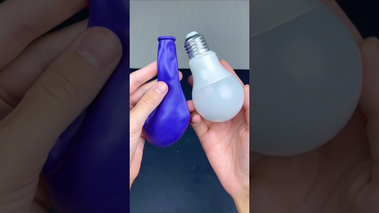 Look What I did with a light bulb and balloon!