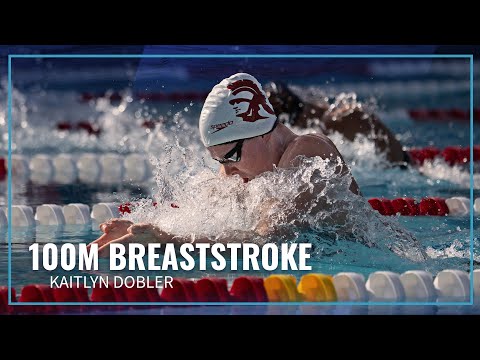 Kaitlyn Dobler Finishes First in Women's 100M Breaststroke | 2022 TYR PRO SWIM SERIES MISSION VIEJO