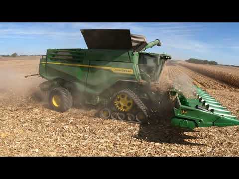 My First John Deere X9 1000 - Impressive Operation - 8R 370 - 8RX 370 - Brent 1196 #harvestchaser