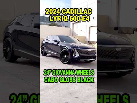2024 Cadillac Lyriq 600-E4 on 24x10 Giovanna Wheels Cabo Gloss Black!!!! (888) 814-1158