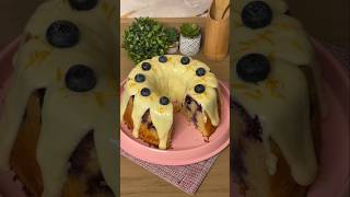 Bolo de Limão Siciliano Com Blueberry #shorts