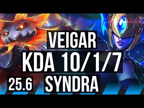 VEIGAR vs SYNDRA (MID) | 10/1/7 | EUW Master | 25.6
