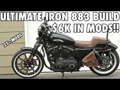 ULTIMATE CUSTOM HARLEY-DAVIDSON IRON 883 TIME LAPSE! | $6K MODS