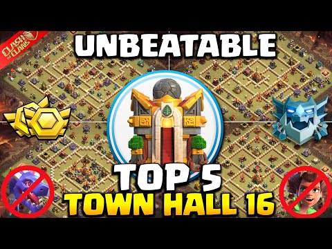 NEW TOP 5 BEST Town Hall 16 (TH16) Base Layout + Link 2026 | TH16 War/Hybrid Base | Clash of Clans 