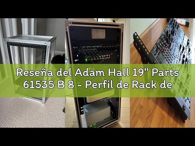 Vídeo relacionado con Adam Hall 19" Parts 61535 B 10 - Perfil de Rack de alta Resistencia negro 1 unidad