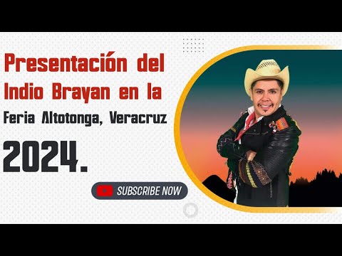 Presentación del Indio Brayan en la feria Altotonga, Veracruz 2024.