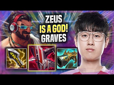 ZEUS IS A GOD WITH GRAVES IN PRESEASON 2022! - T1 Zeus Plays Graves TOP vs Camille!
