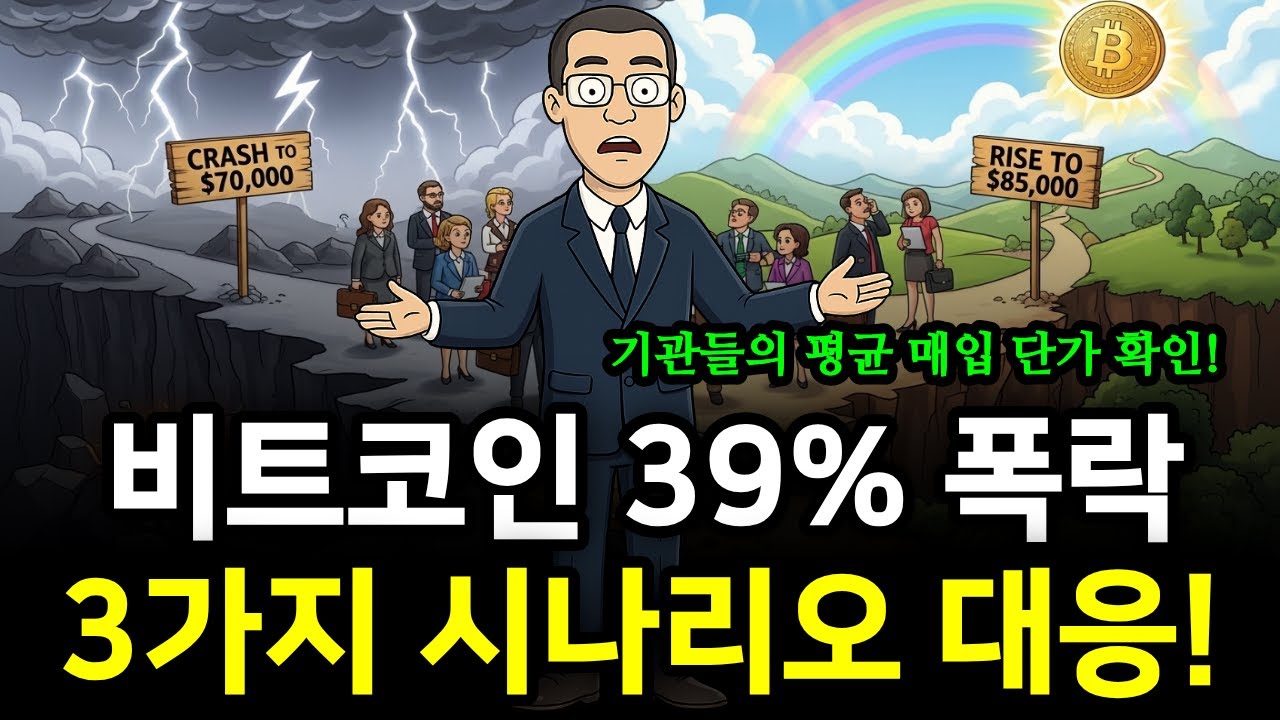 비트코인이 39% 폭락한 이유? 앞으로 벌어질 3가지 시나리오 별 대응 전략