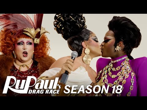 RuPaul’s Drag Race Season 18 Queens Kiss, Cry, React to Past RuGirl Questions in Group Interview