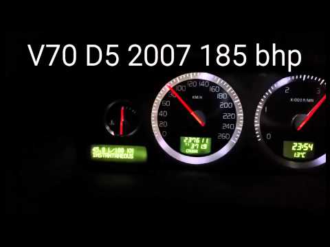 V70 D5 2007 185 bhp acceleration 0-100 kmh