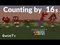 Numberblocks Minecraft COUNTING BY 16s Learn to Count| SKIP COUNTING BY 16s | COUNTING AND MATH SONG