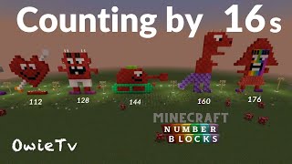 Numberblocks Minecraft COUNTING BY 16s Learn to Count| SKIP COUNTING BY 16s | COUNTING AND MATH SONG gameplay video by amandaab, 3:01 duration
