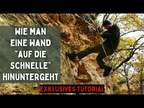 Abseilen ohne Ausrüstung: Standard-Technik, Südafrikanischer Stil & mit Not-Gurt