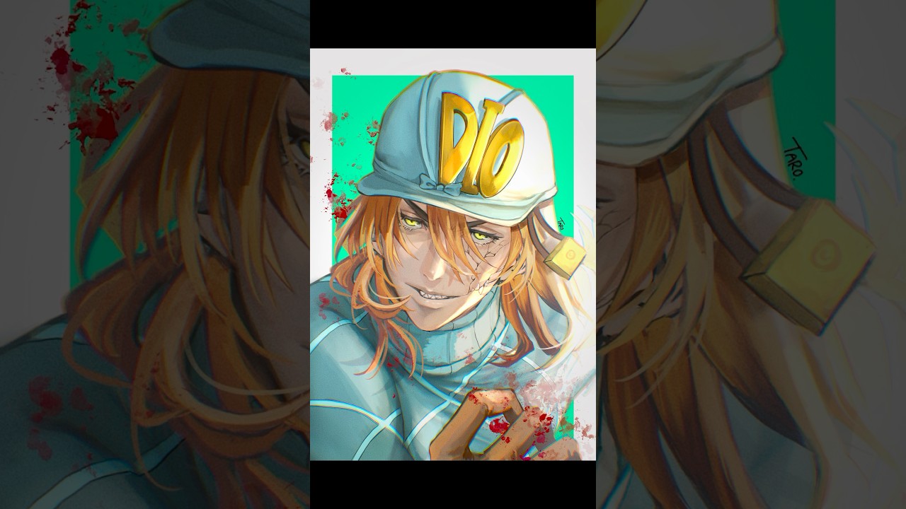 酒‼️飲まずにはいられないッ‼️#ジョジョの奇妙な冒険 #SBR #ディエゴブランドー #イラストメイキング #厚塗り