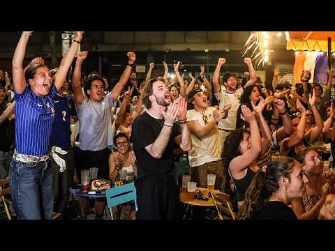 Video Thumbnail: France fans erupt as Les Bleus down Morocco to reach semis