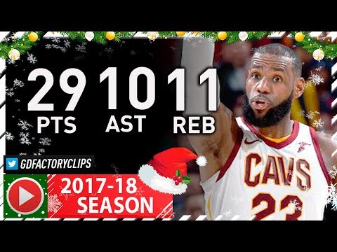 LeBron James Triple-Double Full Highlights vs Jazz (2017.12.16) - 29 Pts, 11 Reb, 10 Ast, BEAST!