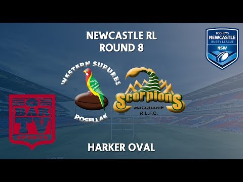 2018 Newcastle RL 1st Grade Round 8 - Western Suburbs Rosellas v Macquarie Scorpions