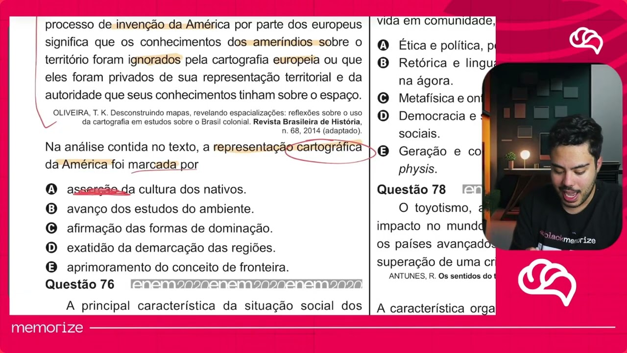 Resolução em Vídeo — Questão 75 ENEM 2020