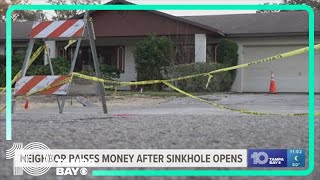 Neighbor raises money for family still unable to return to Highland City home after sinkhole opened