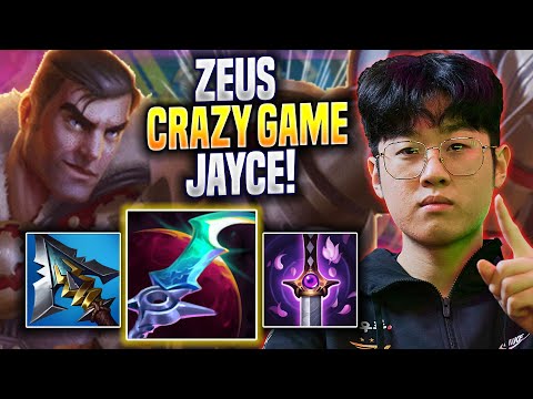 ZEUS CRAZY GAME WITH JAYCE! - T1 Zeus Plays Jayce TOP vs Fiora! | Preseason 2023