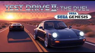 Test Drive II: The Duel - Sega Genesis / Sega Mega Drive (Gameplay)