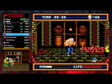 Splatterhouse 3 in 21:38.11 Game Master Difficulty