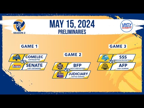 LIVE FULL GAMES: UNTV Volleyball League Season 2 Prelims at Paco Arena, Manila May 15, 2024