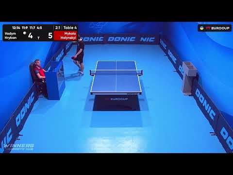 18:50 Vadym Hryban - Mykola Halynskyi 07.09.2023 TT Euro.Cup Ukraine Star. TABLE 4