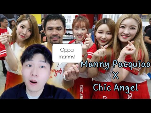 Manny Pacquiao X Chic Angel behind | reaction | Oppa Joon