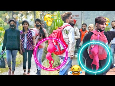 bra prank in public 😂 || epic Reaction|| Azam bond ||
