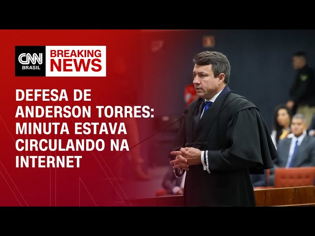 Minuta estava circulando na internet, diz defesa de Anderson Torres | CNN 360°