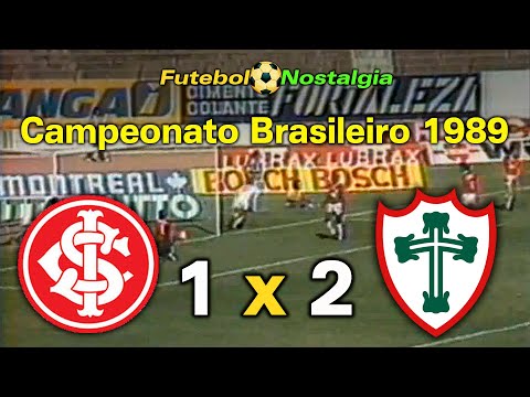 Internacional 1 x 2 Portuguesa - 02-12-1989 ( Campeonato Brasileiro )