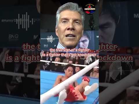 Michael Buffer: Pacquiao is a great fighter. #filipino #mannypacquiao #boxing #boxers #boxer