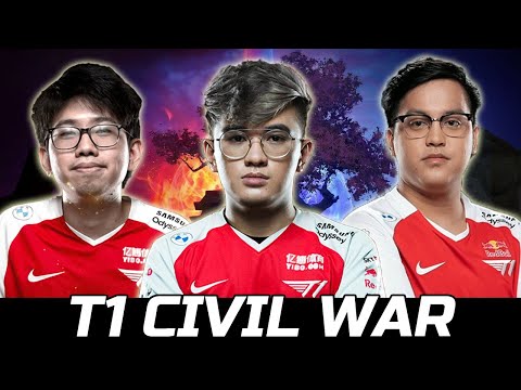 T1 CIVIL WAR INTENSE GAME - GABBI VS KARL KUKU DOTA 2