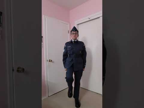 Air Cadet - Salute at Attention