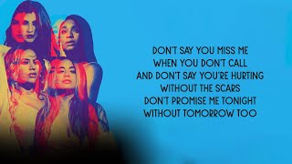Fifth Harmony - Don&#39;t Say You Love Me (Lyrics)