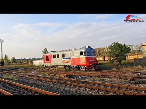 LDE2100 60-1259-0 cu un Marfar CFR MARFA pe Apus in Oradea Est Triaj - 17 Septembrie 2024 🚂🌇