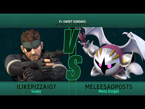 ilikepizza107 (Snake) vs meleesadposts (Meta Knight/Roy/Pit) - P+ Sweet Sundaes 2 - Winners Quarters