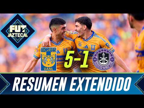 Tigres vs Mazatlán| RESUMEN EXTENDIDO | Jornada 17 | CL 2026 | TV Azteca Deportes