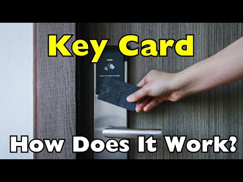 Part of a video titled How Does a Key Card Unlock Hotel Doors? - YouTube