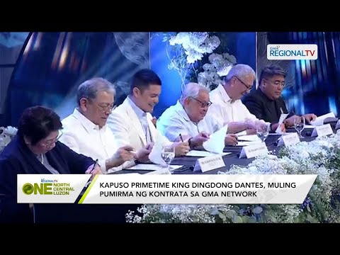 One North Central Luzon: Dingdong Dantes, muling pumirma ng kontrata sa GMA Network